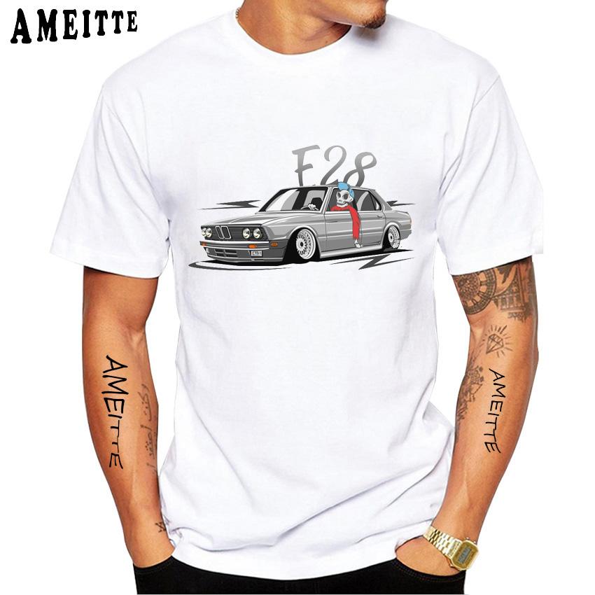 Funny E46 M3 Gerunisex Legend E28 E30 E36 E90 Car Tshirt New Summer Unisex Short Sleeve Hip Hop Street Boy Casual White Tees