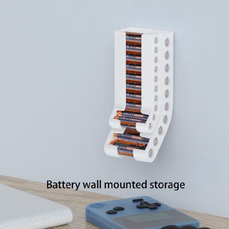 Modern Battery Storage Holder for AAA&AA Keep Batteries Secure and Ready To Use