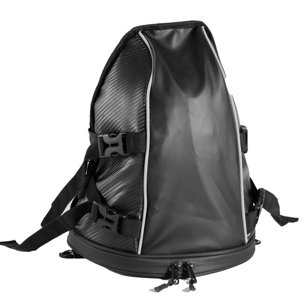 Motorcycle Tail Bag, 10 L Motorcycle Rear Seat Bag with Waterproof Rain Cover, Outdoor Sports Motorbike Luggage Storage Trunk Rack Backpack Handbag