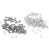 100pcs Silver & Gold Crystal Rivets Metal Material Double Cap Rivets  DIY Leather Craft