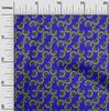 oneOone Cotton Flex Indigo Blue Fabric Asian Japanese Floral DIY Clothing Quilting Fabric Print Fabric by Yard 40 Inch