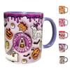 Gift Ceramic Halloween Coffee Mug With Handle Spooky Tea Mug 3D Ghost Mug
