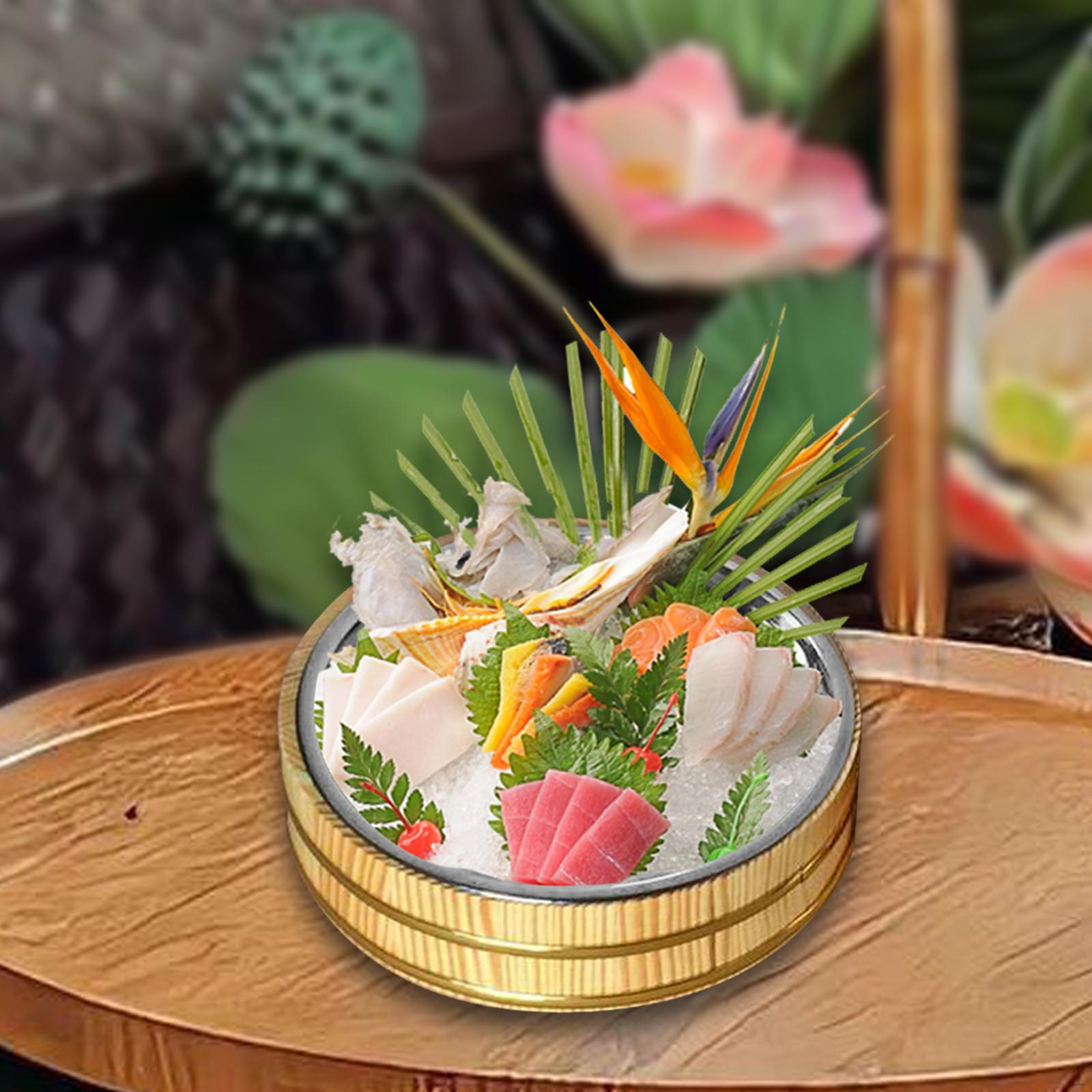 

Набор деревянных мисок для суши для элегантного обеда 28cm beige