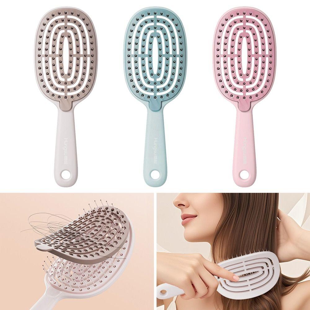 Hollow Scalp Massage Brush Anti-static Salon Styling Tool Fashion Massage Comb  Styling Tool
