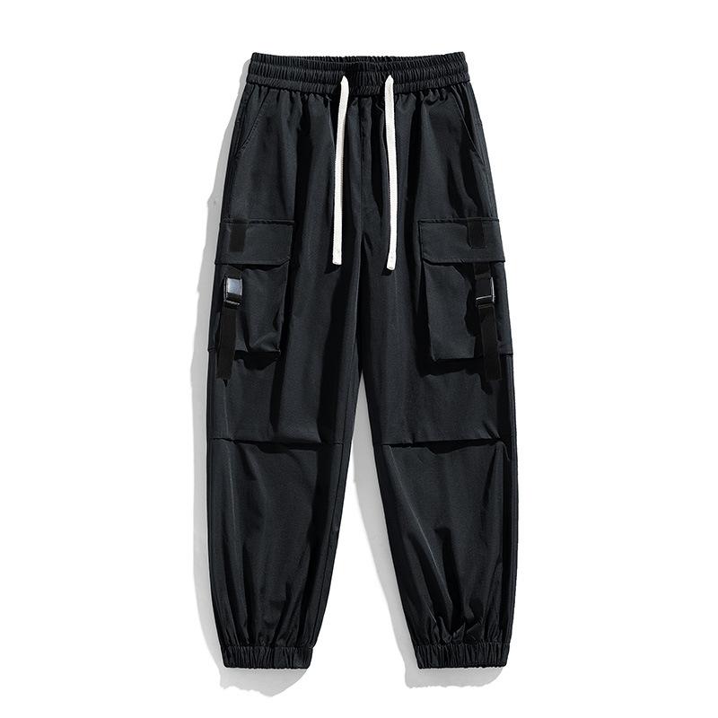 Men's overalls spring and summer new men's loose casual sweatpants waterproof multi-pocket leggings