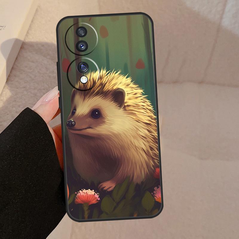 Cute Little Hedgehog For Honor Magic 5 6 7 8 Pro Case For Honor X9d X9a X9b X9c X8c X8b 50 70 90 200 400 Lite Win