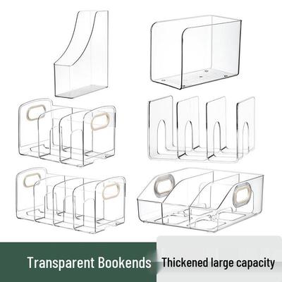 Acrylic Desktop Bookends & File Organizer Rack