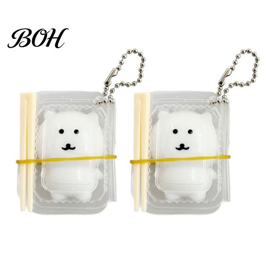 Bear Sensory Toy 1/2/3Pcs Stress Relief with Clear Box & Chopsticks, Cartoon Bento Squeeze Toy, Slow Rising for Anxiety Reduction Rebound