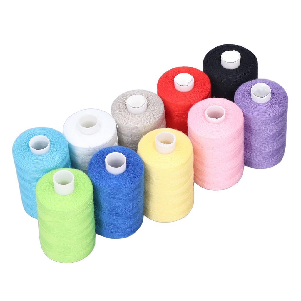 10 ks Šicí nit Bohaté Jasné Barvy Vysoká Pevnost Vysoce Odolná Prémiový Polyester Široká