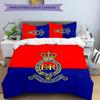 British Royal Artillery 3pcs Bedding Set Duvet Cover Closure Includes 1 Duvet Cover & 2 Pillowcases for All Seasons Bedroom Home Dorm Decor
