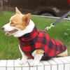 Chongtapet Pet Dog Vest Teddy Corgi Plaid Clothes Winter Warm Universal Dog Jacket