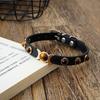 Soft Leather Cat Collar Fashion Tiger Eyes Decoration Puppy Neck Strap Kitten Necklace Accessories Cat Supplies XS/S/M Chihuahua