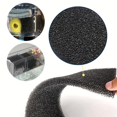 Aquarium Biochemische Schwamm Zubehör Praktische Dekoration Baumwolle Aquarium Filtermedien Fischbecken Teich Schwarzer Schaumstoff Schwamm Becken