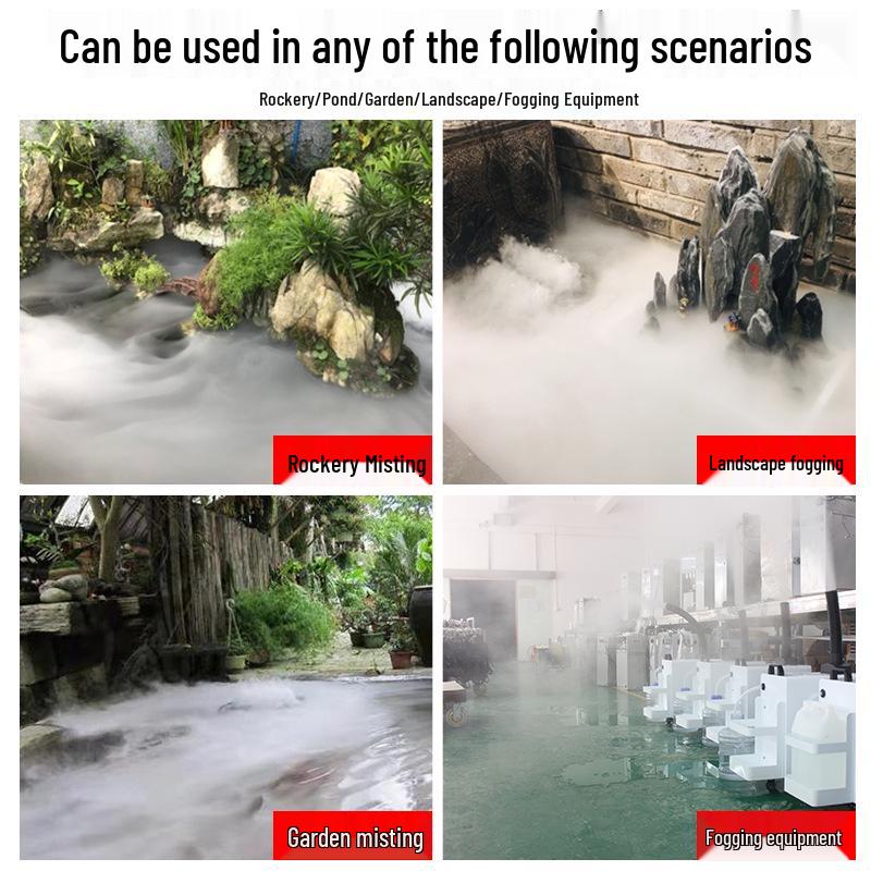 Ten-Head Ultrasonic Fogger: Amphibious Fish Tank, Rockery, and Landscape Humidifier
