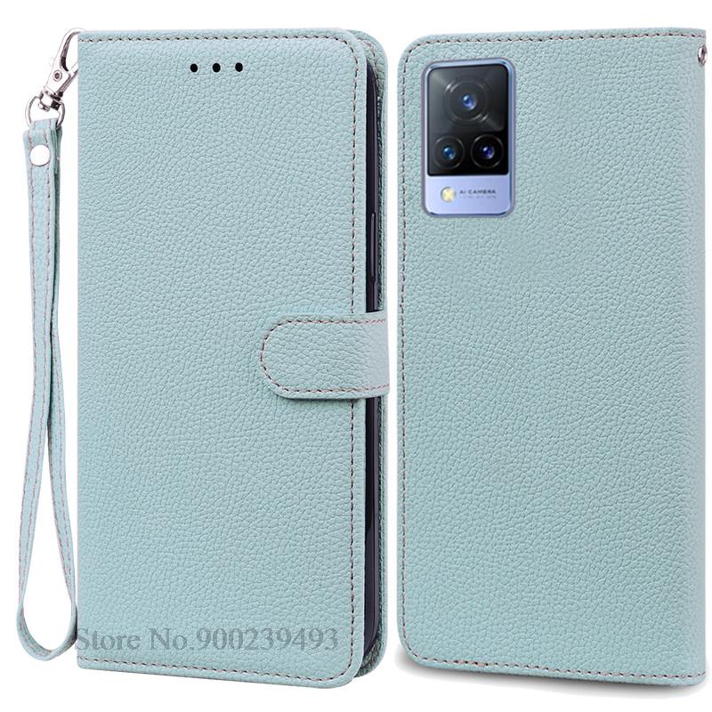 Pro Vivo V21 Pouzdro Silikonové Peněženkové Vyklápěcí Pouzdro na Telefon pro Vivo V2050 V2066 V2108 VivoV21 Kožené Pouzdro Coque pro Vivo V21 5G Fundas