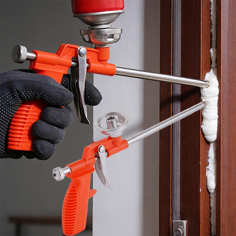 Foaming Jet Glue Gun Metal Polyurethane Trigger Sprayer Pump Sealant Caulking Tool for House Renovation Foam Expanding Spray Gun