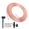 316in X25ft Brake Line Replacement Tubing Coil and Fitting Kit with Double Flaring Tool for