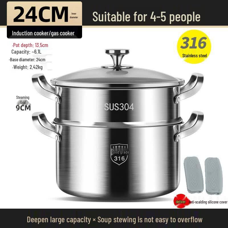 Lijia 316 Stainless Steel Multi-Purpose Pot