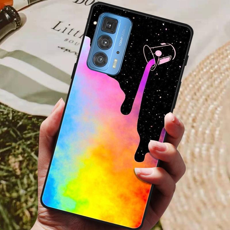 Für Motorola Moto Edge 20 Pro Hülle Weiche TPU Silikon Rückseite für Motorola Moto Edge S 20 Pro 5G Handyhüllen Mode Coque