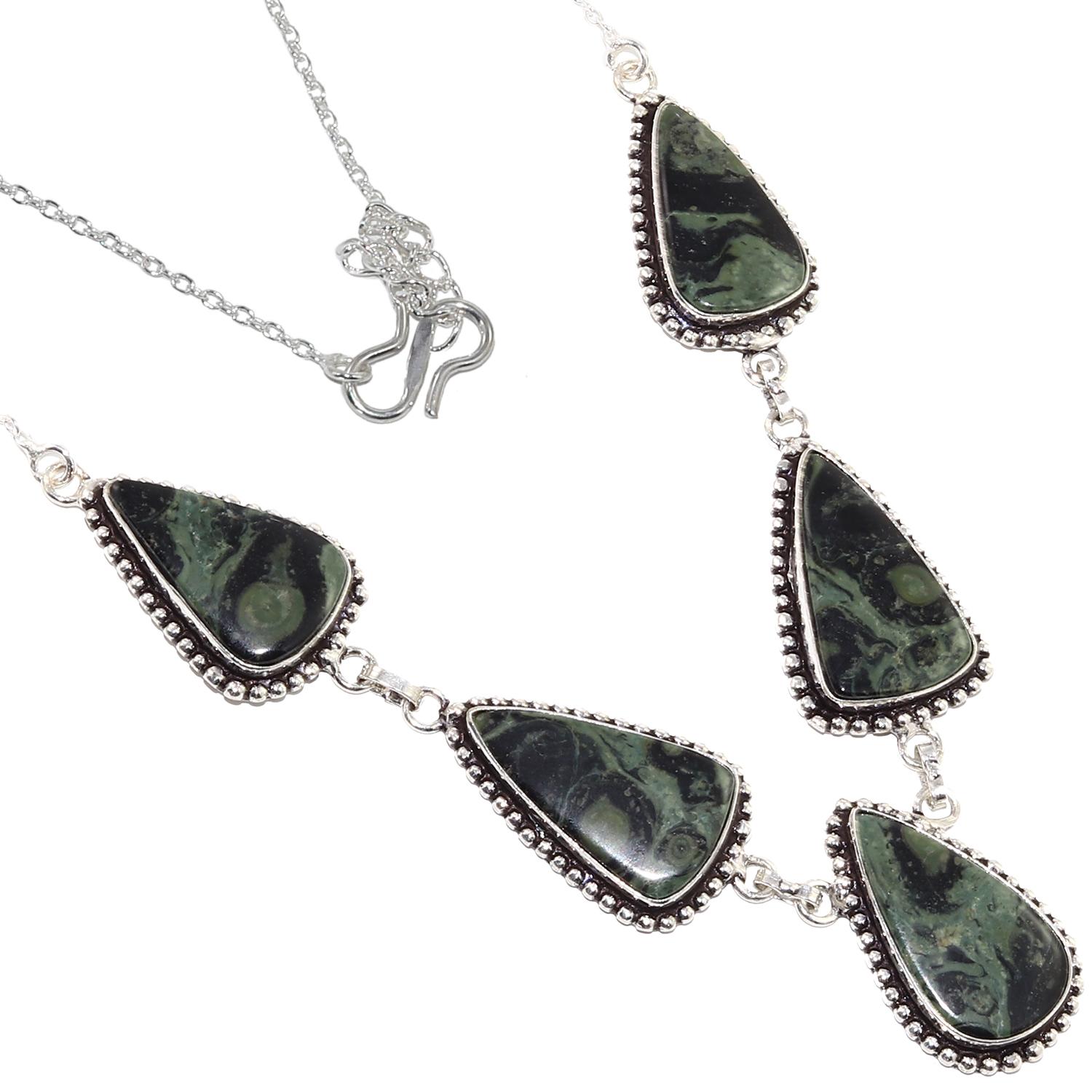 

Ожерелье Star Galaxy Gemstone Handmade Этнические серебряные украшения 16-18