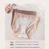 Ultra Soft Knitted Silk Lace Trim Mid-Waist Thong H030604 – Non-Constricting Thighs