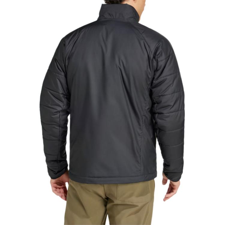 Adidas FW24 Multi Series Solid Color Comfortable Zip-Up Stand Collar Waterproof Long Sleeve Jacket Men Jackets Black IM7689