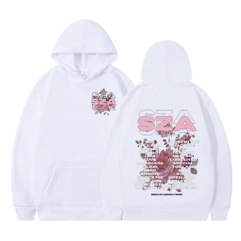Rapper SZA SOS Australia Tour Hoodies Men Fashion Vintage Hip Hop Harajuku Hooded Sweatshirts Casual Loose Pullover Fans Gift