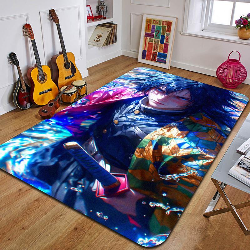 D-demons Layer Printed Carpet Fashion Yoga Mat Bedroom Decorative Carpet Living Room Bathroom Decorative Floor MAt Birthday Gift