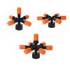 20ks 6mm Oranžové mlžící trysky Sady 1/2" Vnitřní/Vnější závit 5/6/7-cestné Vícehlavé postřikovače Zahradní trávník Mikrozavlažovací postřikovače