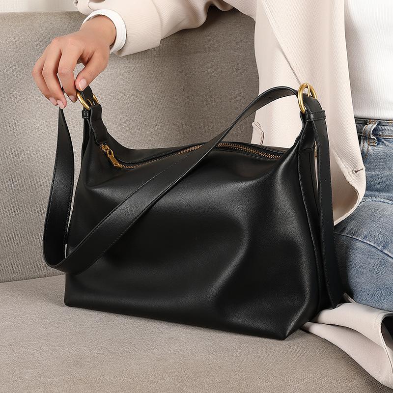 Borsa a Spalla Casual da Donna in Vera Pelle Fashi Borsa a Mano da Donna in Vera Pelle di Mucca Borsa a Tracolla per Ragazze Giovani