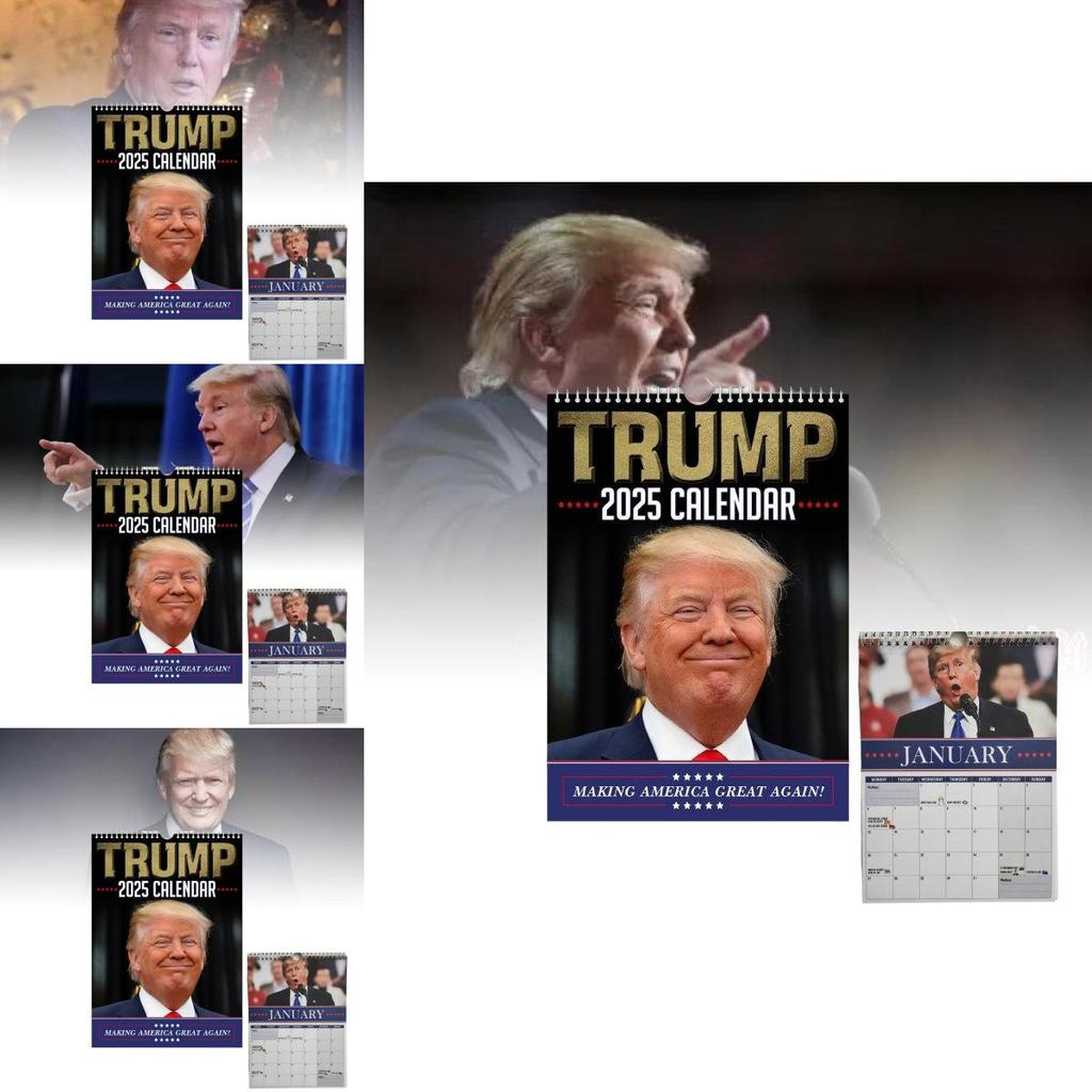 Charming Trumpinator Wall Calendar 2025 A4 Paper Perfect For Parties And Holiday Celebrations