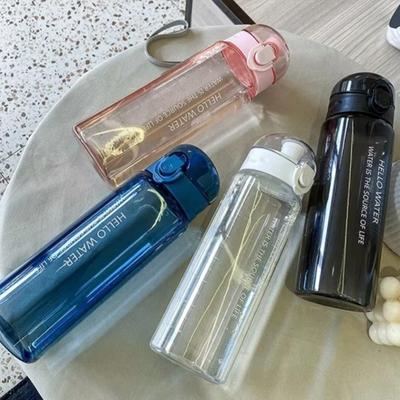 780ml Tragbare Gym Sport Transparente Wasserflasche Reise Klar Auslaufsicher Trinkflasche Mattierte Flasche