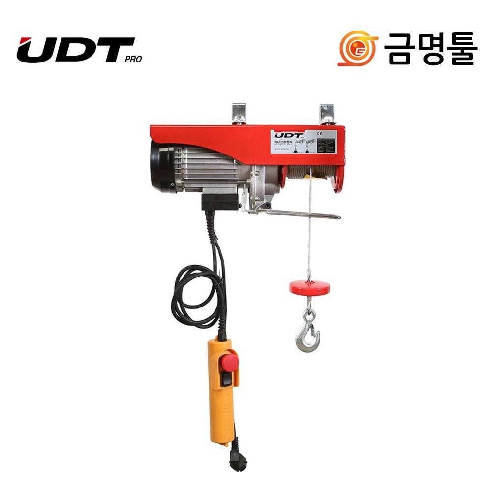 

Мини-лебедка UDT UW200 12 PA 200A, грузоподъемность 100 кг, длина троса 12 м, подъемная электрическая лебедка