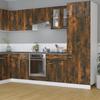 VidaXL Wall-mounted Display Cabinet "Lyon" Smoked Oak 60 X 31 X 60 Cm Engineered Wood 815120
