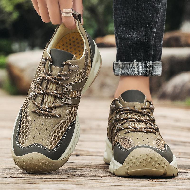 Men's Casual Sports Shoes Lightweight Breathable Non-slip Wear-resistant Men's Outdoor Hiking Shoes Summer Casual Men's Shoes