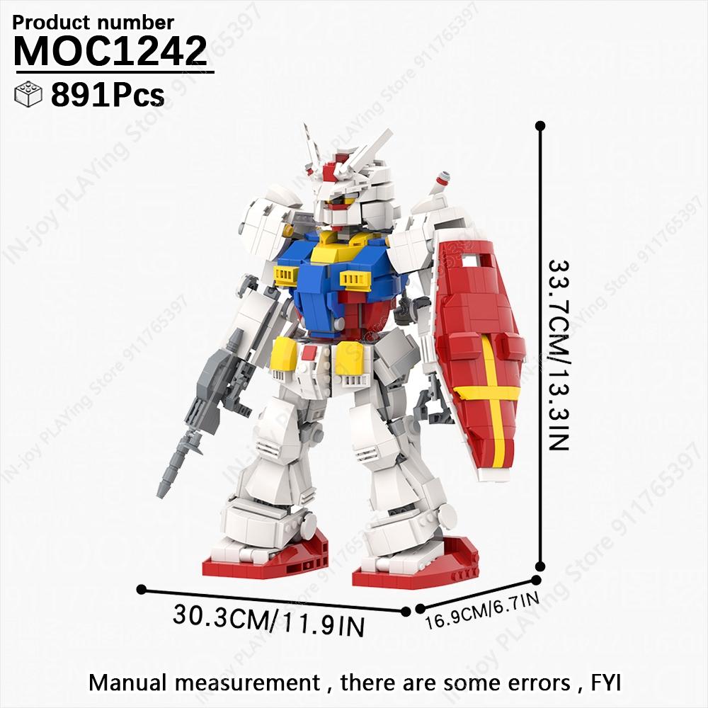 MOOXI Película Juego Robot Mecha Tanque Modelo Ladrillos MOC Creativo DIY Bloques de Construcción Ensamblados Compatibles Con Juguetes de Colección de Figuras