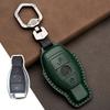 Genuine Leather Car Key Case Cover for Mercedes-Benz W203 W210 W211 Amg W204 C E S Cls Clk Cla Slk Classe Smart Car Keychain
