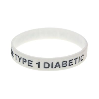 4pcs Adjustable Diabetes Type 1 Insulin Dependent Silicone Bracelet Wristbands