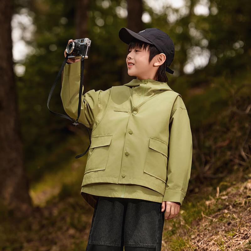 EBAER Kids' Windproof Hooded Outdoor Jacket