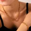 Premium Stainless Steel Necklace for Women, Versatile Minimalist Style Handmade Chain, Non-fading Bracelet