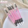 5pcs/set Double Head Silicone Nail Art Pen Carving Flower Sculpting Pen Adjustable Glue Stick Embossing Brush Manicure Tools