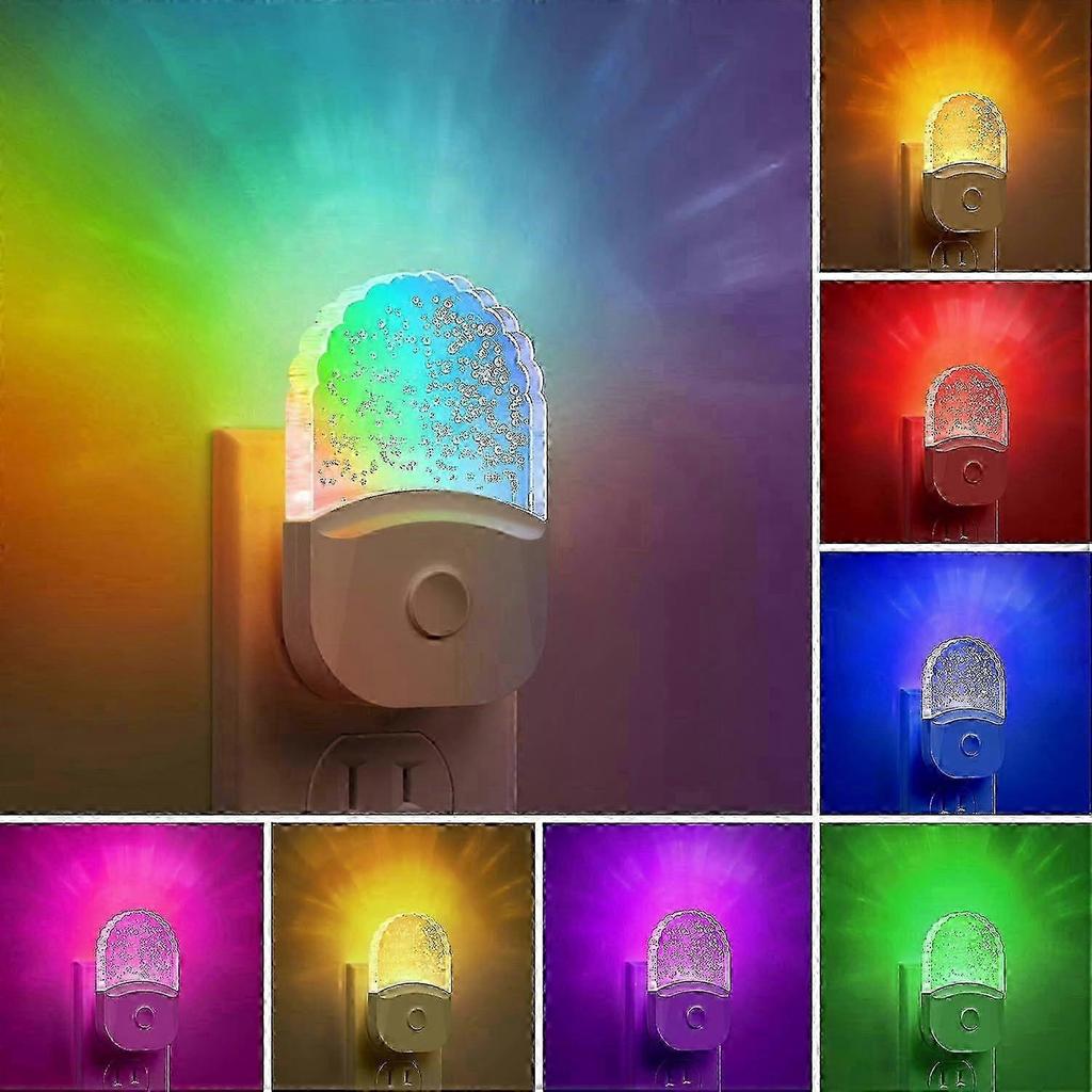 Night Lights Plug Into Wall, Color Changing Night Light for Kids
