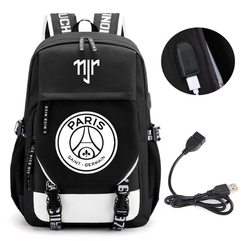 Large Capacity Schoolbag with Shoulder Strap; Student Three-piece Pencil Case Set