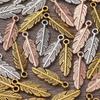 [Retro Feather Pendant] 30 Zinc Alloy Retro Feather Pendant | DIY Jewelry Bracelet Earrings Necklace Making