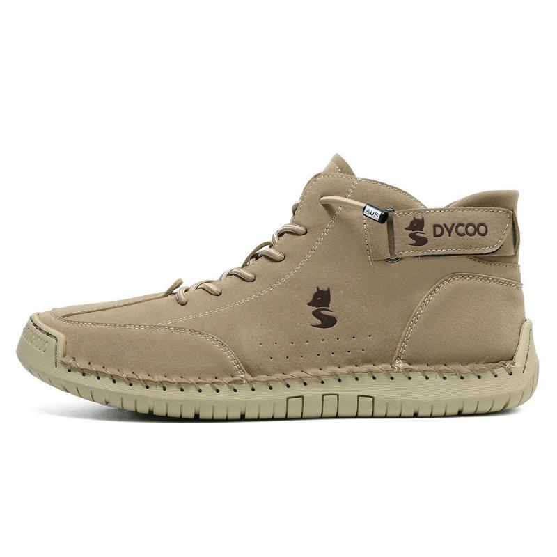 Hand-stitched Martin boots autumn and winter high-top men's shoes men's new casual short boots