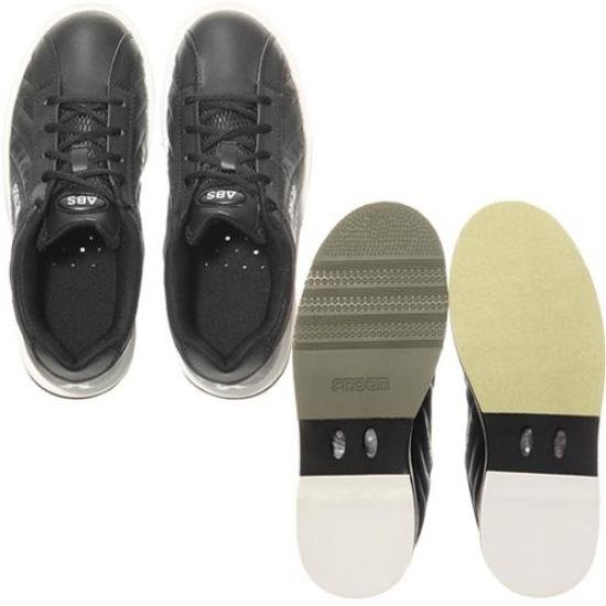 American Bowling Service Bowling Shoes Right Thrower S-250 Black/Black 23.0cm