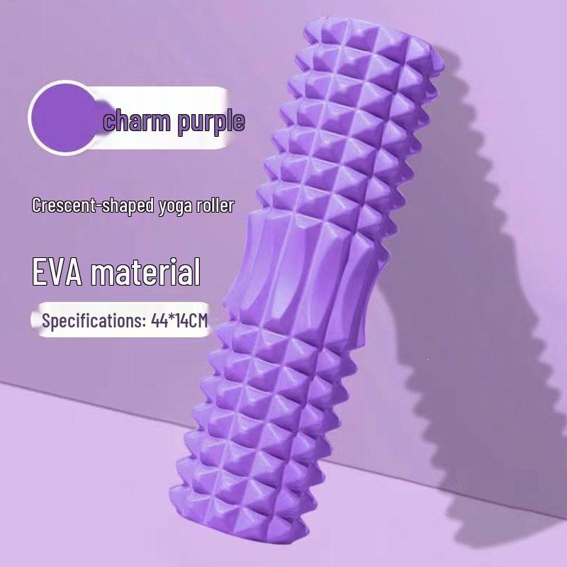 Foam Roller for Muscle Massage, Relaxation, Slimming Legs, Yoga, Beginner Fitness, Wolf Teeth Design.