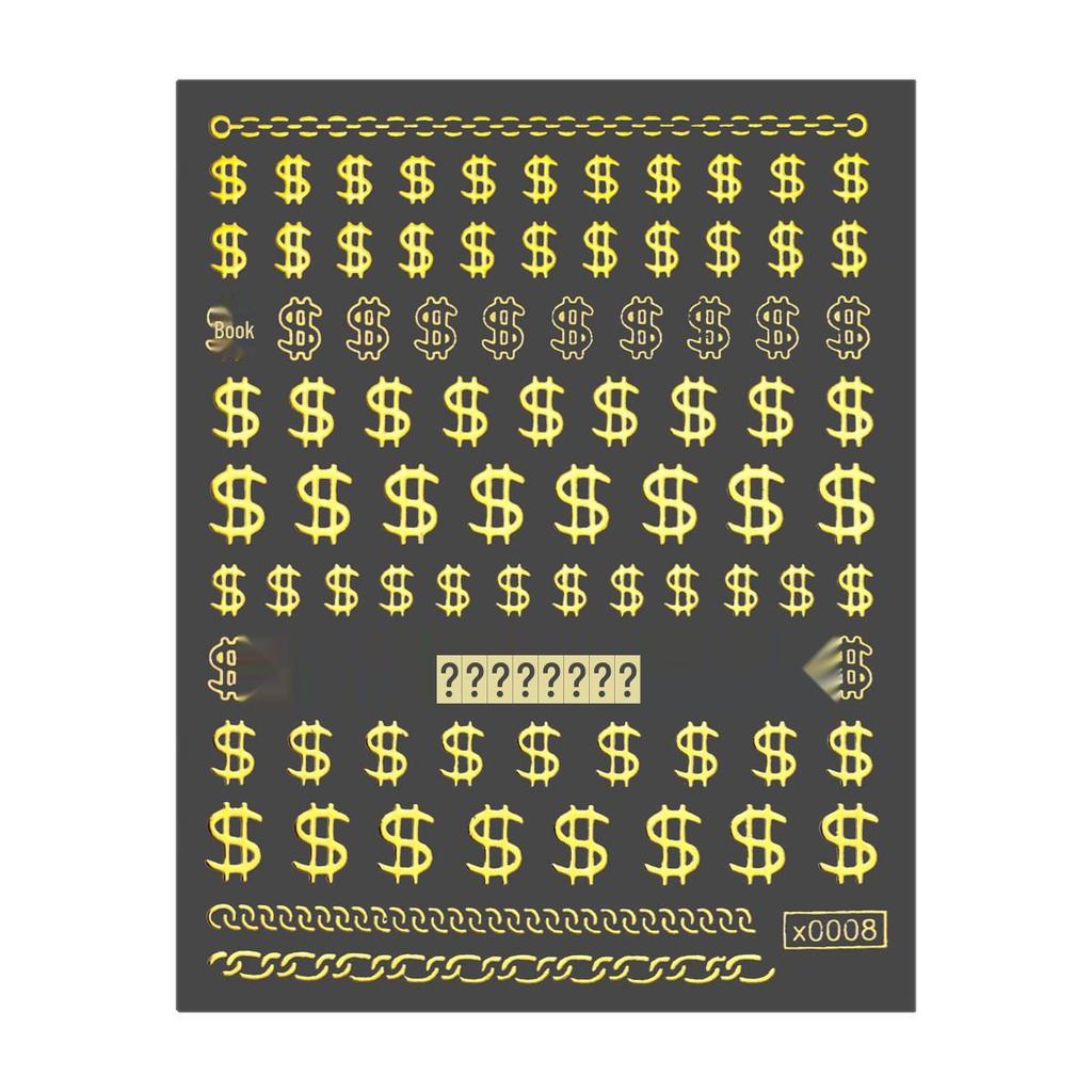 New Fashionable Nail Stickers: European & American Style, Hot Stamping Adhesive, Trendy & Small Design