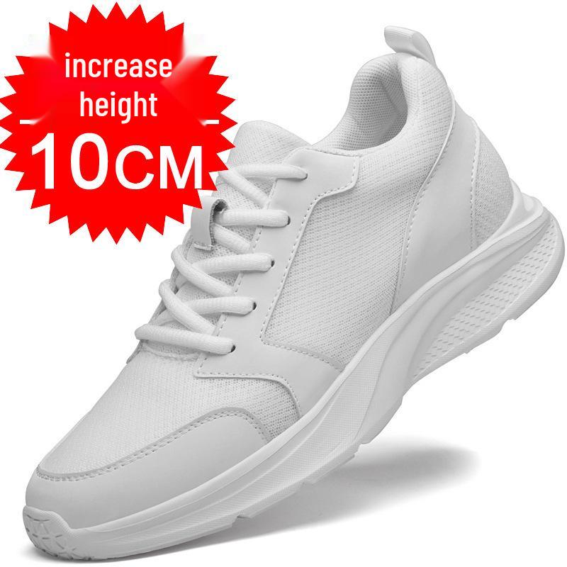 Men's Invisible Height-Increasing Shoes: 6cm, 8cm, 10cm Options - Trendy, Breathable, Thick-Soled Summer Sports Sneakers