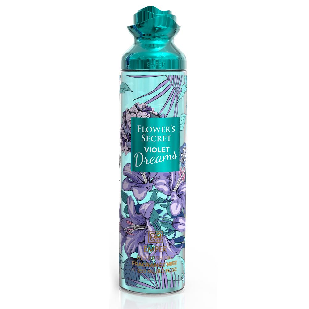 Flower Secrets Emper Ferahlatıcı Çiçeksi Koku Plume Vücut Spreyi 250ml. 8.3 FL.OZ Sprey Aromalı su